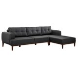 Atelier Del Sofa ugaona garnitura Vina Corner AnthraciteWalnut | ePonuda.com