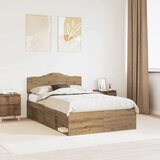  Okvir za krevet Umjetnička hrastovina 135 x 190 cm | shoptok.hr