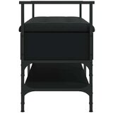 vidaXL Klupa za cipele crna 85 5x42x57 5 cm od konstruiranog drva | shoptok.hr