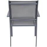  Saska Garden set od 2 vrtne stolice Textilene 57 × 57 × 88 cm – sive | shoptok.hr