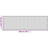 vidaXL Preproga pravokotna rjava 60x200 cm bambus | Shoptok.si