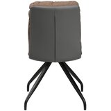 Hom`in stol, kovina, tekstil rjava, siva | Shoptok.si