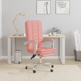 Maison Chic pisarniški stol - računalniški stol roza umetno usnje, (21784460) | Shoptok.si
