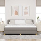  s opruga kutije Sivo-smeđa 200 x 180 cm tkanina | shoptok.hr