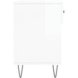  Klupa za cipele sjajna bijela 102x35x55 cm konstruirano drvo | shoptok.hr
