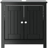  Kupaonski ormarić za umivaonik BERG crni 60x34x59 cm borovina | shoptok.hr