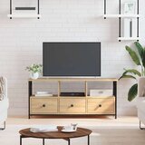 TV omarica sonoma hrast 102x33x45 cm inženirski les in železo, (20733447) Cene