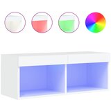  The Living Store TV omarica z LED lučmi bela 80x30x30 cm - TV Omarica, (21499151) | Shoptok.si