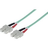 Intellinet 750844 steklena vlakna optična vlakna priključni kabel [1x moški konektor SC - 1x moški konektor SC] 50/125 µ Multimode OM3 5.00 m, (20437409) Cene