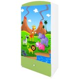 HAPPYKIDS Garderobna omara Dreamy safari Zelena | Shoptok.si