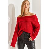 Bianco Lucci Women's Turndown Collar Sweater | Shoptok.si