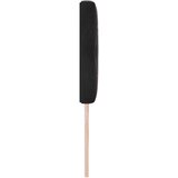 vidaXL Naslon za glavo z kristalnimi gumbi, črn, 200 cm, velur | Shoptok.si