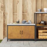 vidaXL ormar za kuhinjsko skladištenje s policom s pohranom s vratima rđa 60 x 50 x 92 cm | shoptok.hr