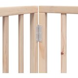  Vrata za pse s vratašcima 8 panela sklopiva 640 cm drvo topole | shoptok.hr
