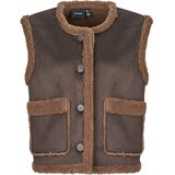 Vero Moda Telovniki & Jope VMLINA SHORT TEDDY Kostanjeva Cene