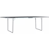 Sklopivi Zložljiva miza za kampiranje siva iz aluminija 240x60 cm, (20816963)