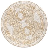 Elle Decoration Oker žuti/krem okrugao vanjski tepih ø 140 cm Gemini – | shoptok.hr
