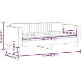  Dnevni krevet s madracem tamnozeleni 80 x 200 cm baršunasti | shoptok.hr