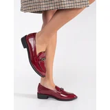 GOODIN Burgundy women's loafers