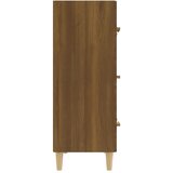  Komoda boja smeđeg hrasta 70x34x90 cm od konstruiranog drva | shoptok.hr