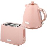 Nesta Komplet grelnika vode in toasterja 1,7 L, roza, 2200 W, hitro kuhanje, samodejni izklop, toaster za 2 rezini s pladnjem za drobtine, (5000493955) | Shoptok.si