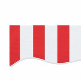  Zamjenska tkanina za tendu crvena i bijela 3x2,5 m poliester | shoptok.hr