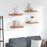  Polica na zidu 4 pcs Crvena 40 x 23,5 x 4 cm Konstruirano drvo | shoptok.hr
