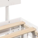 vidaXL krevetna konstrukcija bijelo 75 x 190 cm čvrsta borova drva | shoptok.hr