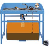 IBS Scherer Profesionalna naprava za čiščenje delov, za 200-l sod, VxŠxG 870 x 1135 x 660 mm | Shoptok.si