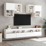  Zidni TV ormarić s LED svjetlima bijeli 100x30x40 cm | Eponuda.ba