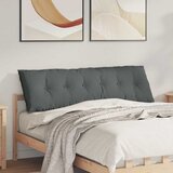  Jastuk za leđa Tamno siva 160 x 19 x 50 cm tkanina | shoptok.hr
