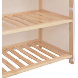 vidaXL Omarica za ževlje s pokrivalom bela 79x40x80 cm blago, (21025076) | Shoptok.si