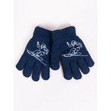Yoclub Kids's Gloves RED-0200C-AA5A-003 Navy Blue Cene