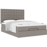  Ottoman krevet s madracem, taupe boja, 140x190 cm, tkanina | shoptok.hr