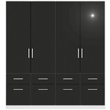 Rauch Möbel omara s klasičnimi vrati, siva, bela | Shoptok.si