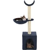vidaXL Mačje drevo s praskalniki iz sisala 105 cm modro | Shoptok.si