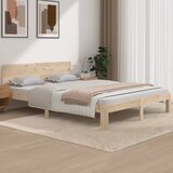 Maison Chic Posteljni okvir - Dvoposteljna postelja - Zakonska postelja trden les 150x200 cm-J15446, (21767868) | Shoptok.si