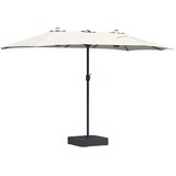  Vrtni suncobran Pijesak 385 x 209 x 244 cm Poliester i čelik | Eponuda.com