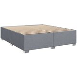 vidaXL Box spring postelja z vzmetnico svetlo siva 180x200 cm blago | Shoptok.si