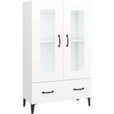  Visoka omarica bela 70x31x115 cm inženirski les, (20654749) | Shoptok.si