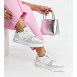 Gemre White-grey platform sneakers Negisti | Shoptok.si