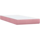 Krevet s oprugama i madracem ružičasti 180x210 cm baršunasti | shoptok.hr