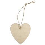RAYHER Lesen obesek Srca, natur, 7x6,5x0.3cm, 6 kosov, (20615043) | Shoptok.si