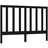  Uzglavlje za krevet crno 156 x 4 x 100 cm od masivne borovine | shoptok.hr
