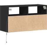  Zidni TV ormarić s LED svjetlima crni 80 x 31 x 45 cm | shoptok.hr