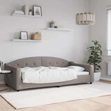  Dnevni krevet smeđesivi 100 x 200 cm od tkanine Cijene