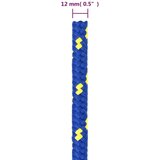 vidaXL Vrv za čoln moder 12 mm 25 m polipropilen | Shoptok.si
