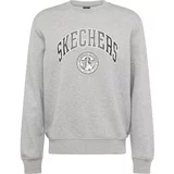 Skechers Sportska sweater majica siva melange / crna