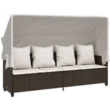 5-dijelni set vrtnih sofa s jastucima poliratan smeđi | shoptok.hr