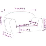  Otroški kavč dvosed moder mehak pliš, (21825098) | Shoptok.si